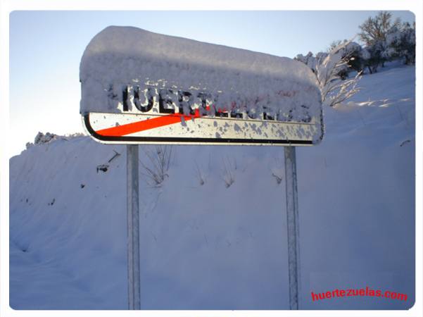 Cartel Fin Huertezuelas Nevado